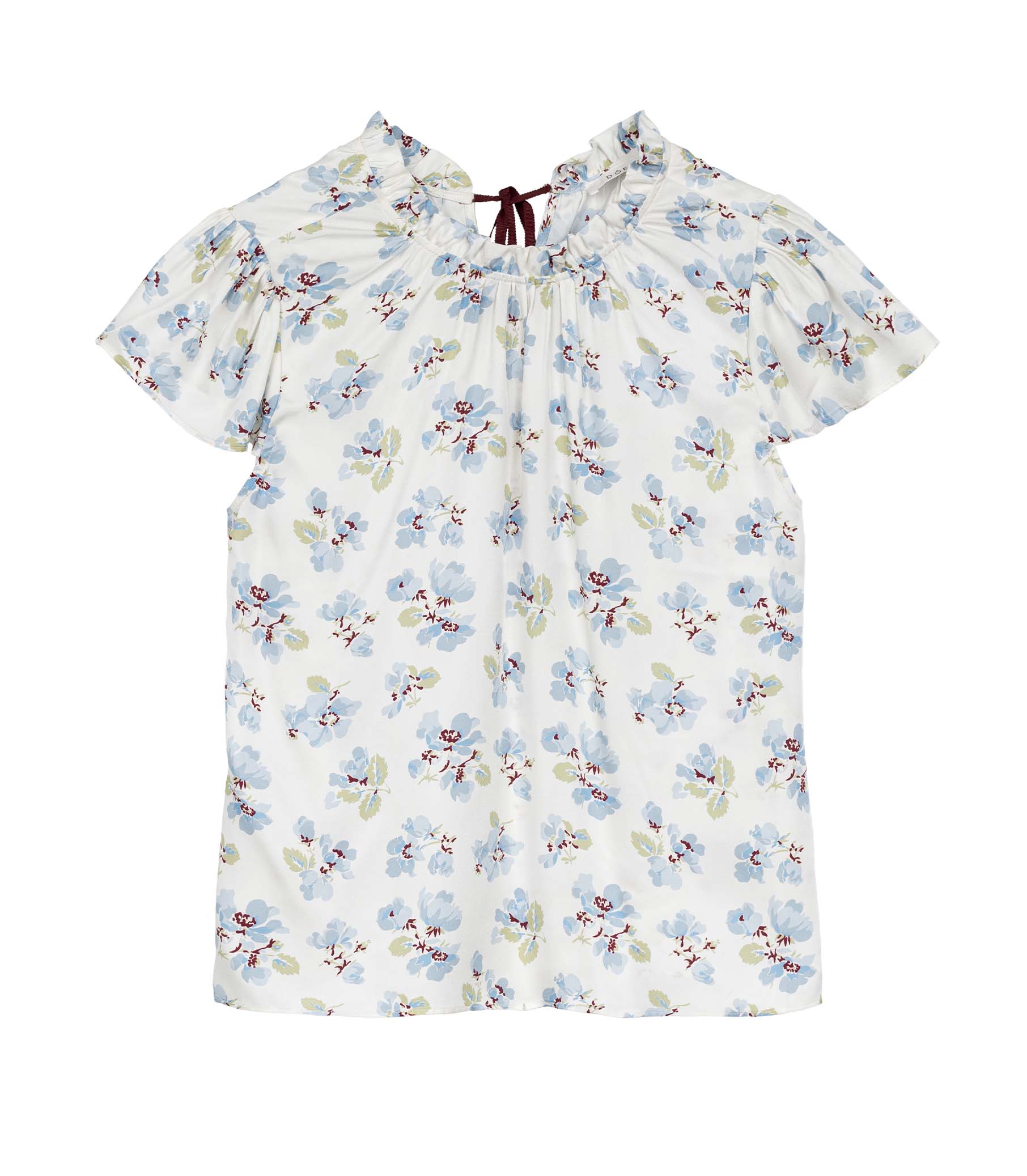 YVIE TOP -- BLEU FROLICKING FLORAL